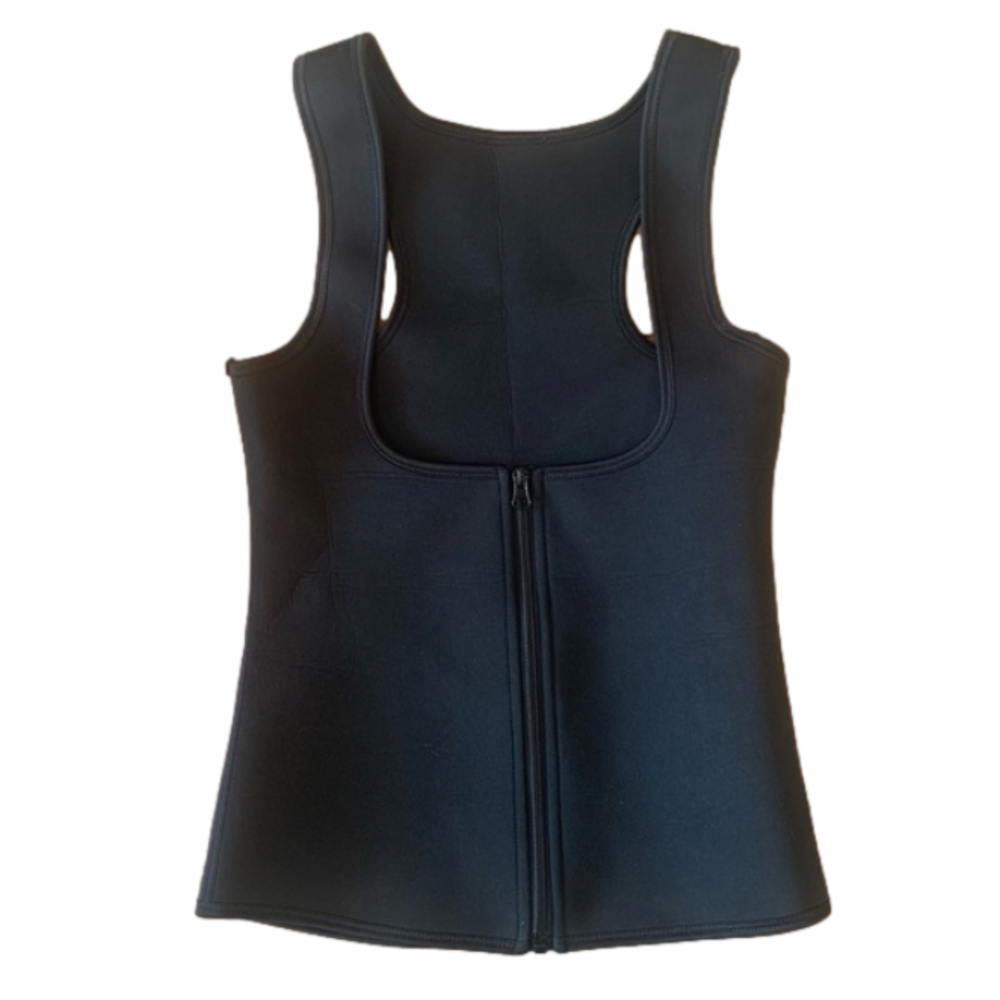 Waist Trainer Black Zip Up